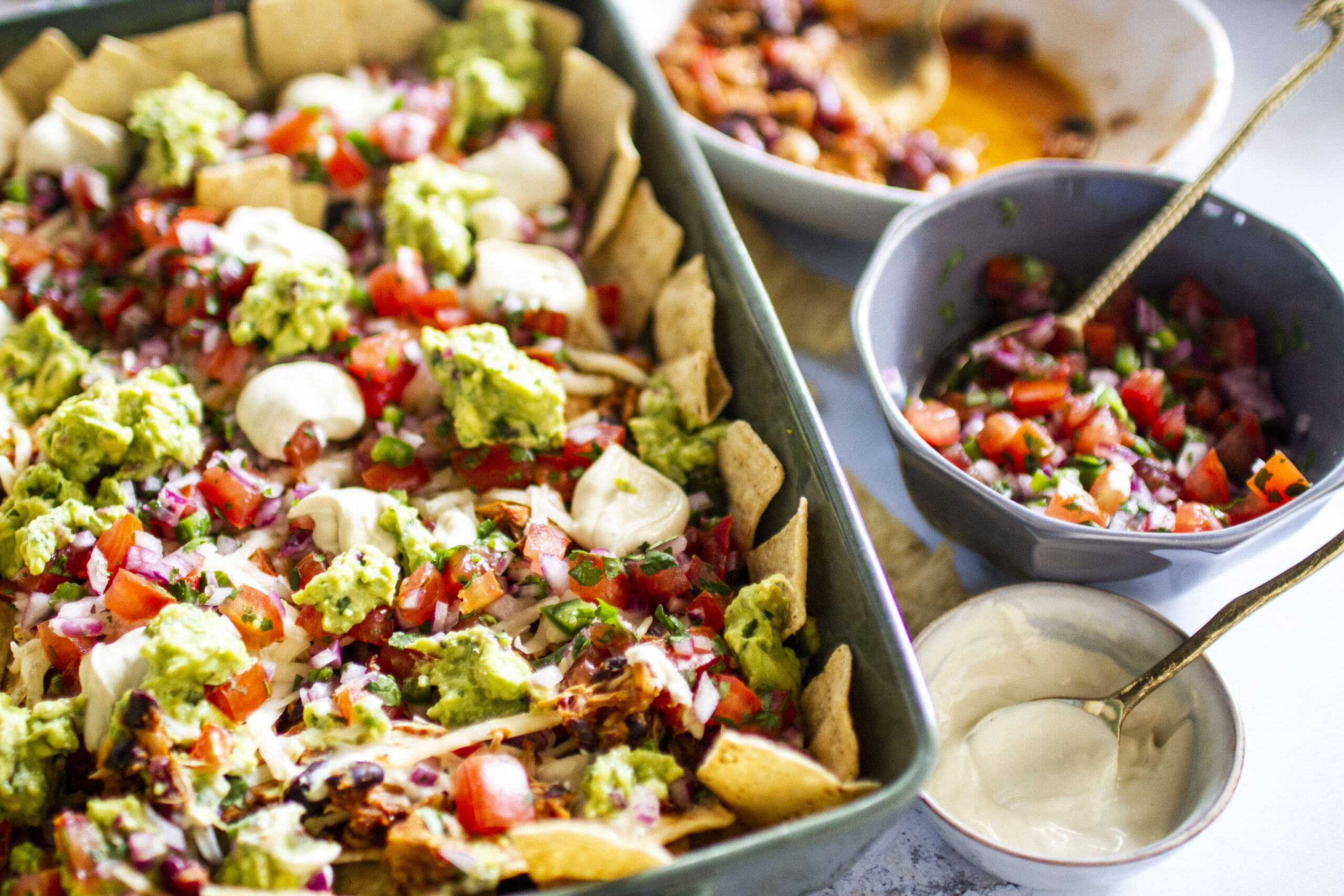 Baked Vegan Nachos - The Plantry Co