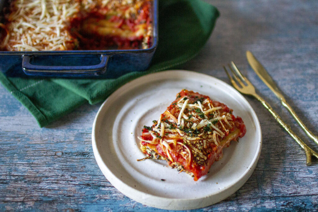 Vegan Spinach and Ricotta Cannelloni