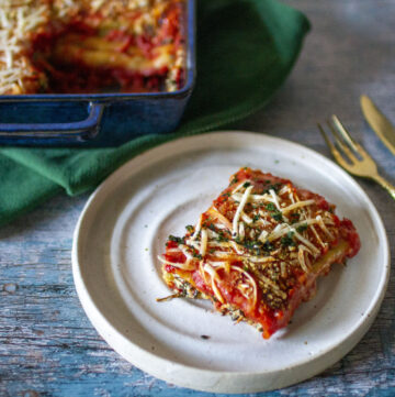 Vegan Spinach and Ricotta Cannelloni